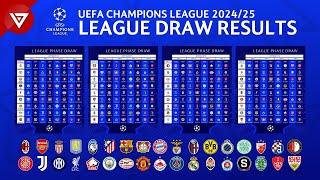  Draw Results UEFA Champions League 202425 League Phase & Match Fixtures