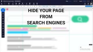 Hide your Page from Search Engines