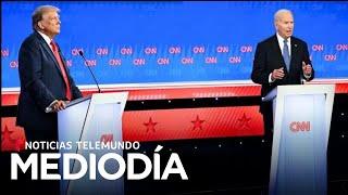 Biden y Trump no se saludaron ni despidieron... pero sí discutieron temas clave  Noticias Telemundo