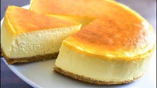 Simple New York Style Cheese Cake  Cheesecake Recipe Easy