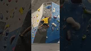 Horrible jib-handswap start. V67a @ Movement Englewood Colorado  August 2023