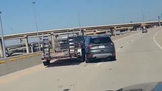 VIDEO Two cars involved in road rage on Dallas highway