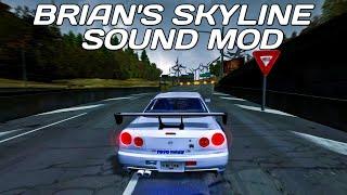 NFS MOST WANTED NISSAN SKYLINE R34 2F2F SOUND MOD  4K 60FPS