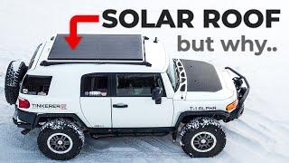 I Installed a GIANT Solar Panel on My 4X4  BougeRV 400W 10BB Mono Panel