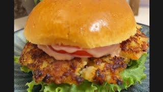 Perfectly Seasoned Shrimp Burger  You Must Try. This Recipe is 10 Out of 10 Outstanding & Delicious