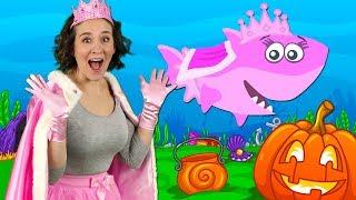 Halloween Baby Shark  Kids Songs and Nursery Rhymes  Halloween Songs from Bounce Patrol