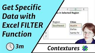 Get Specific Data with Excel FILTER Function