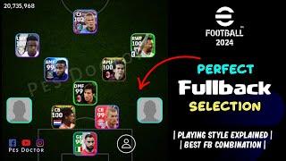 Perfect Fullback Selection Guide For Your Team in eFootball 2024 Mobile