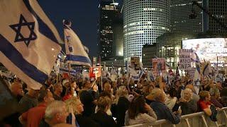 Des Israéliens manifestent contre le gouvernement de Netanyahu à Tel-Aviv  AFP Images