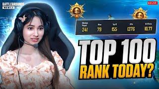 CONQUEROR TOP 100 LIVEEVERY MATCH CHICKENBGMI LIVE #bgmilive #girlgamer #pubgmobile