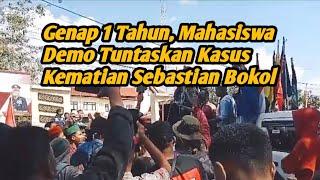 Mahasiswa Cipayung Kupang Demo Minta Kapolresta Kupang Kota Tuntaskan Kasus Kematian Sebastian Bokol