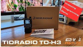 TIDRADIO TD-H3 Ham Unboxing Programming Demo