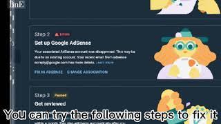 HOW TO FIX ADSENSE ERROR STEP 2  COMMON YOUTUBE MONETIZATION ISSUE