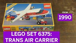 review build and unbox lego set 6375 Trans Air Carrier from 1990 #legoland #lego