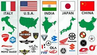 All Motorcycle Brands by Countries