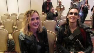 Question Why I Love Lexa and Clarke -- Clexa cosplayers at the Las Vega ClexaCon March 2017