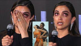 Shahrukh Khan Actress Deepika Padukone Emotional and Crying for her movie Pathan Boycott