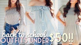 Back to School Outfits Under $50 TRY ON HAUL