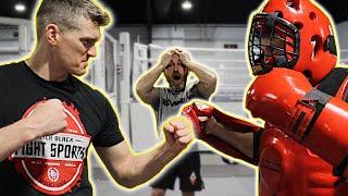 UFC Fighter vs FULL BODY ARMOR Wonderboy & Icy Mike