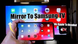 Mirror iPhone to Samsung tv No Apple TV Needed