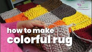 How To Make Colorful Rug With T-shirt Yarn? #howto #make #yarn