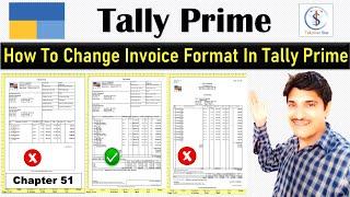 How To Change Invoice Format In Tally Prime  Change Bill Size Format In Tally Prime  #Tallynner