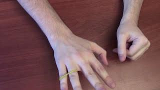 The secret of the elastic band trick. English subtitles