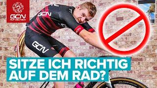 Sitze ich richtig auf dem Rad?