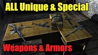 S.T.A.L.K.E.R. Shadow of Chernobyl - ALL Unique & Special Weapons & Armors - How To Get Them 