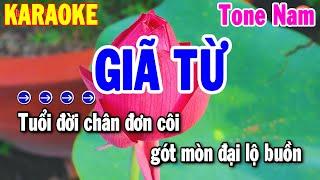 Karaoke Giã Từ Tone Nam Rumba Beat Chuẩn 2024  Nhạc Sống Hải Tiên