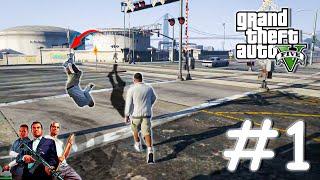 MY FIRST DAY IN GTA V 5 Mission GAMEPLAY 