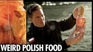 Taste Testing WEIRD Polish food Gut soup pickled cheese blood sausage Kult America