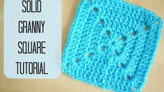 CROCHET How to crochet a solid granny square for beginners  Bella Coco