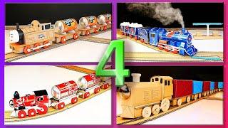 Coca Cola Tanker Train  Pepsi Steam Train  Fanta Tanker Train  Cardboard Cargo Train Compilation