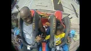 DMX rides Orlando Slingshot with his daughter and shows that he is a good father.
