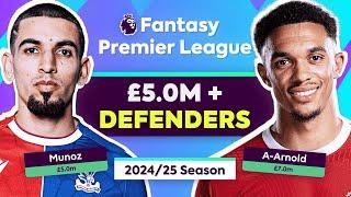 FPL GW1 BEST MID-PRICE & PREMIUM DEFENDERS  Players to Watch  Fantasy Premier League 202425 Tips