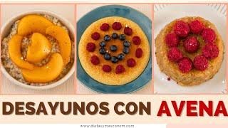 Desayunos Con Avena Saludables  MENOS DE 150 CALORÍAS