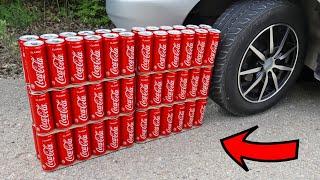 EXPERIMENT CAR VS COCA COLA WATER BALLOON Million ORBEEZ Crushing Crunchy & Soft Things by Car ¡