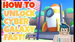 HOW TO UNLOCK THE LEVEL 2 SPACESHIP FAST CYBER GALAXY MINING SIMULATOR 2 ROBLOX