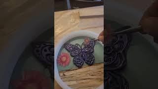 @hiddengrainswoodworking is using our butterfly mold I said the other day I had figured out how t