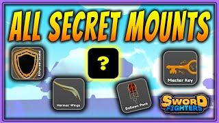 EVERY  + 1 NEW SECRET? MOUNT In The Game And HOW TO GET THEM  Sword Fighters Simulator  Update 7