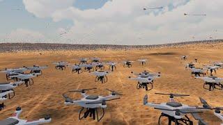 10K Attack Drones VS 50K Archers  Ultimate Epic Battle Simulator 2 - UEBS 2