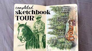 In-Depth Sketchbook Flip-Through  Illustration Student