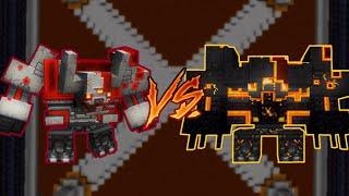 Redstone Monstrosity Vs. Netherite Monstrosity  1.16.5 Minecraft Mob Battle