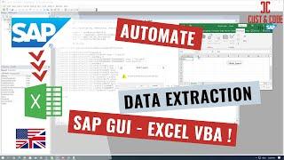 Automate Data Extraction with SAP GUI Scripting & Excel Macro VBA english