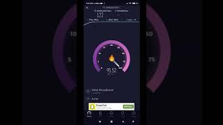 AIRTEL Xstream Fiber 100 mbps Speed test #shorts #shortvideo #Youtubeshort #firstshortvideo