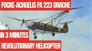 Focke Achgelis Fa 223 Drache A Revolutionary Helicopter Of WW2