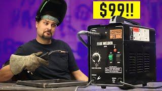 Harbor Freight Welder Chicago Electric 125 Review Setup and Test