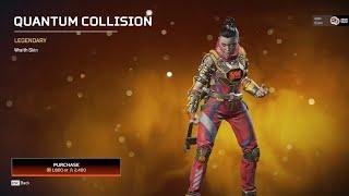 Unlocked Quantum Collision Skin  Wraith  Apex Legends Season 12  Controller Player