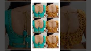 Latest Back Neck Blouse Designs ideas #shorts #blouse